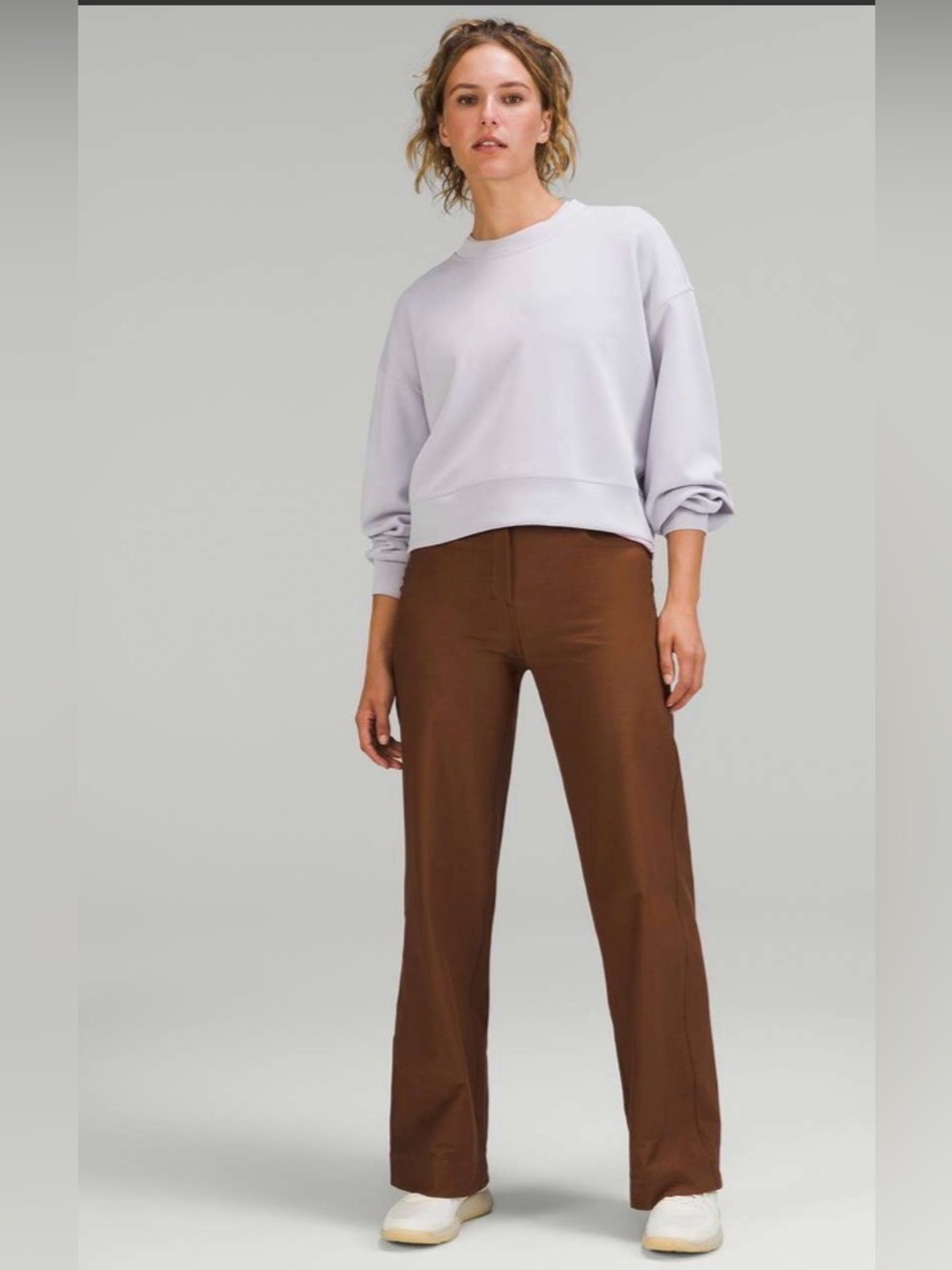 lululemon athletica Wide Leg Pants in Brown